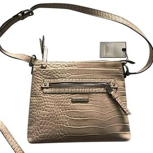 DANA BUCHMAN Beige Scale Print Shoulder Bag